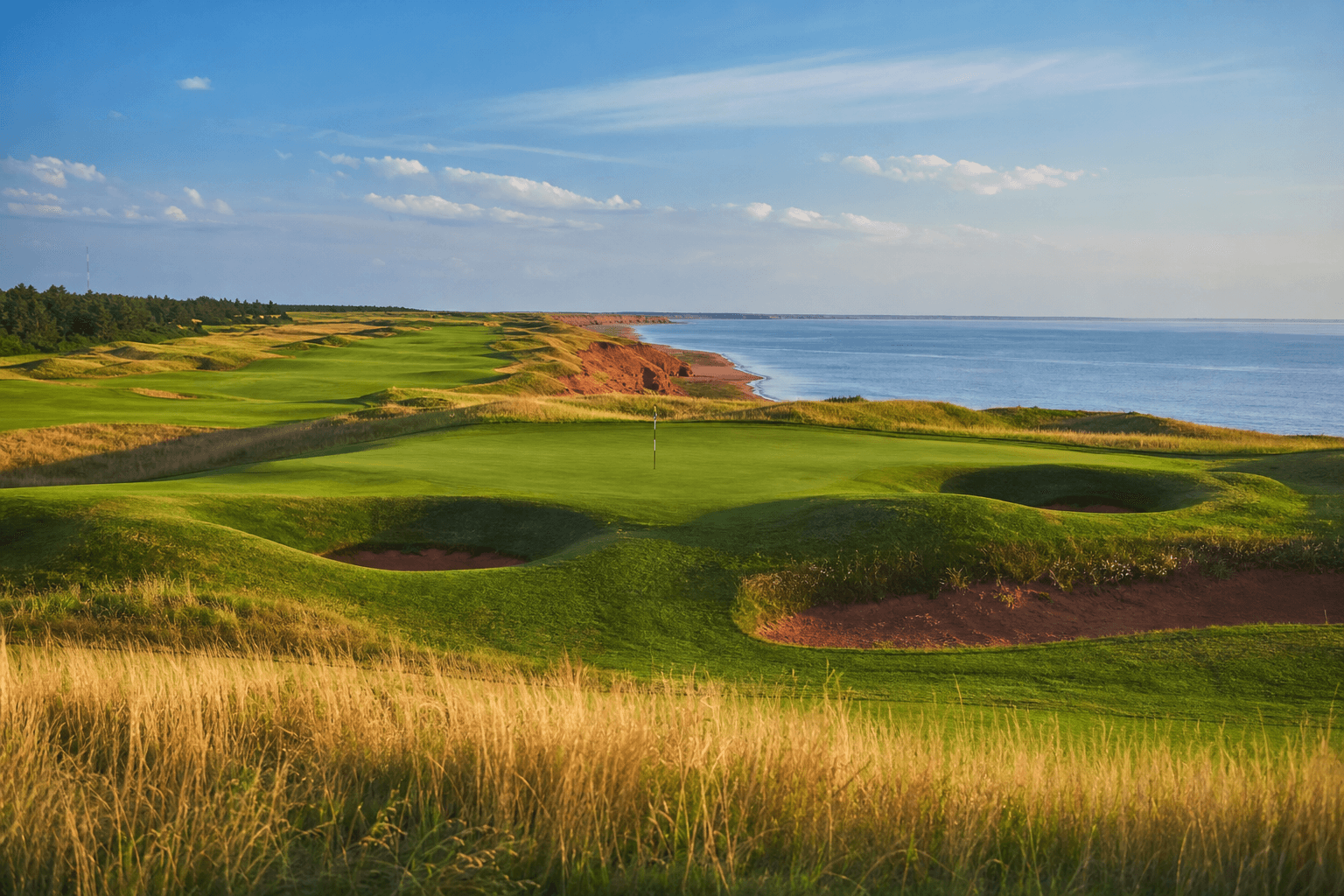 PEI golf course fairway and coastal greens — Shaheen Taxi golf transportation